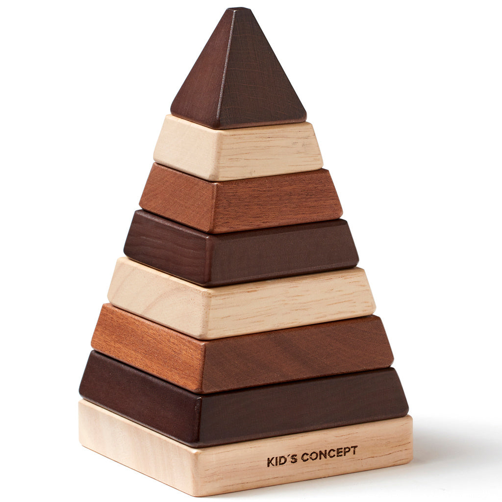 Kids Concept - Plocktorn pyramid natur NEO