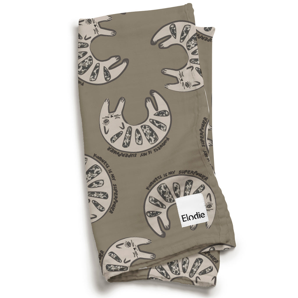 Elodie Details - Bamboo Muslin Blanket Kindness Cat