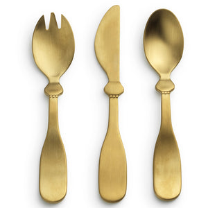 Elodie Details - Children's Cutlery set Matt gold/Brass