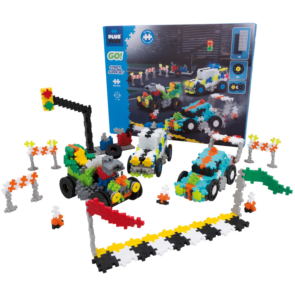 PLUS-PLUS - Go! Street racing super set