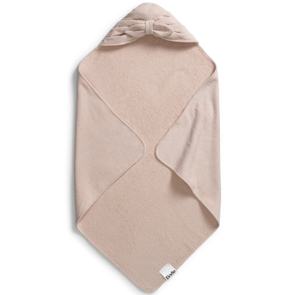 Elodie Details - Hooded Towel Powder Pink Bow