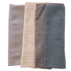 Rätt Start - Tax muslin filtar Eco 4-pack Blue/grey