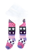 Load image into Gallery viewer, Socks &amp; Accessories - Tights White with pattern
