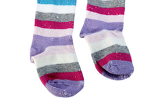 Load image into Gallery viewer, Socks &amp; Accessories - Tights Pink with stripes
