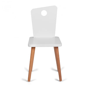 Troll - White / Teak Chair