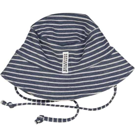 Geggamoja - UV Solhatt Marin Blue Stripe